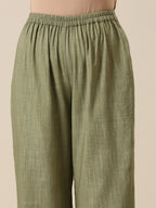 trueBrowns Sage Slub Textured Short Co-Ord Set | Grocsy