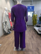 Anaita Purple Stylish Readymade Co-Ords Set | Grocsy