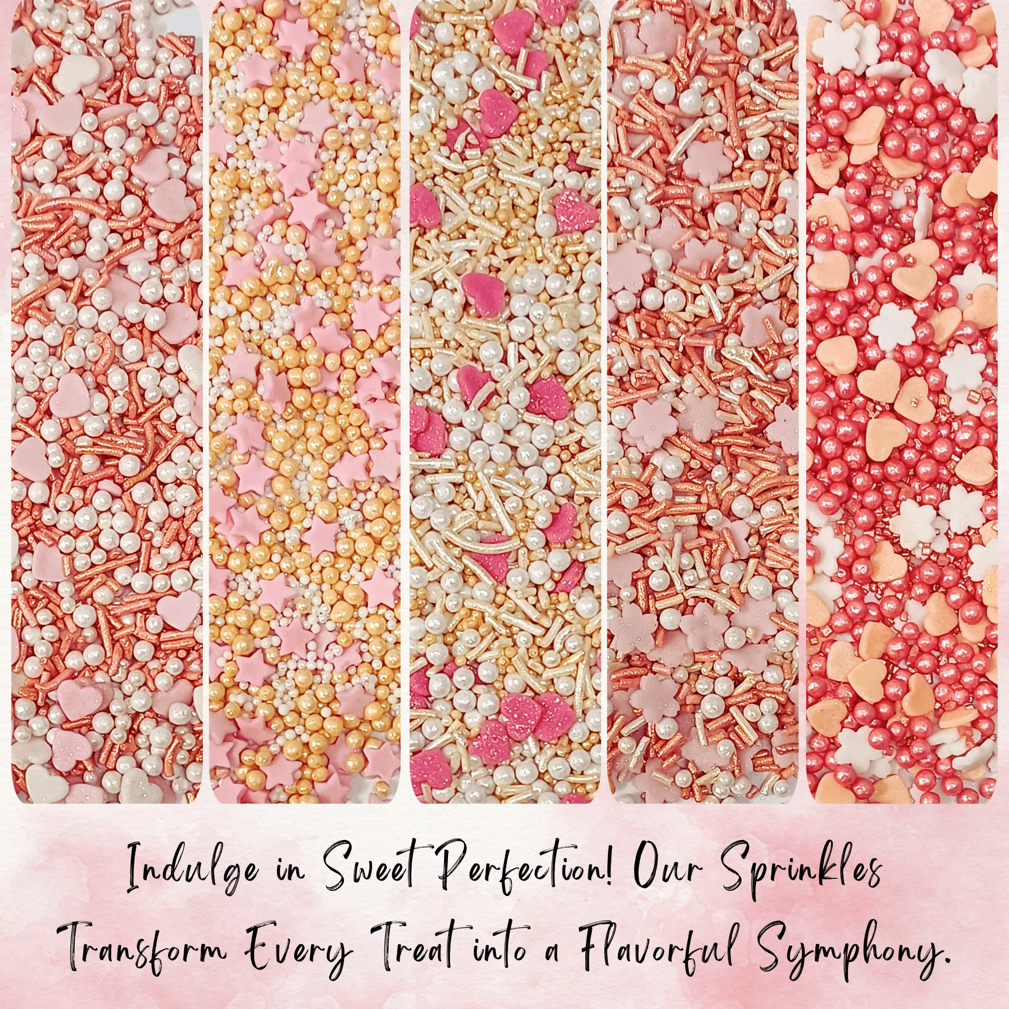 Confect Valentine Sprinkles | 09 Edible Decoration for Baking & Dessert | Grocsy