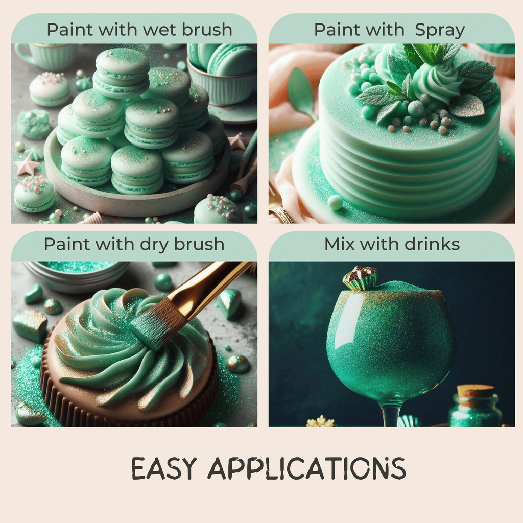 Confect Agave Green | Edible Luster Dust | Grocsy