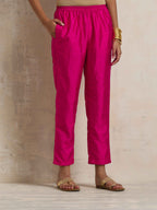 trueBrowns Pink Silk Co-ord Set | Grocsy