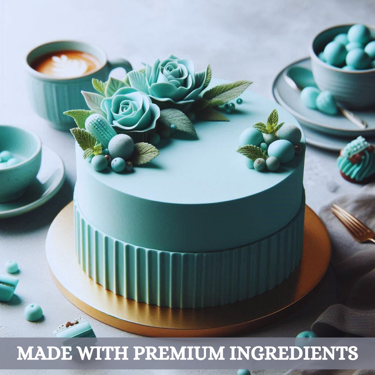 Confect Teal Fondant | Edible Sugarpaste | Grocsy