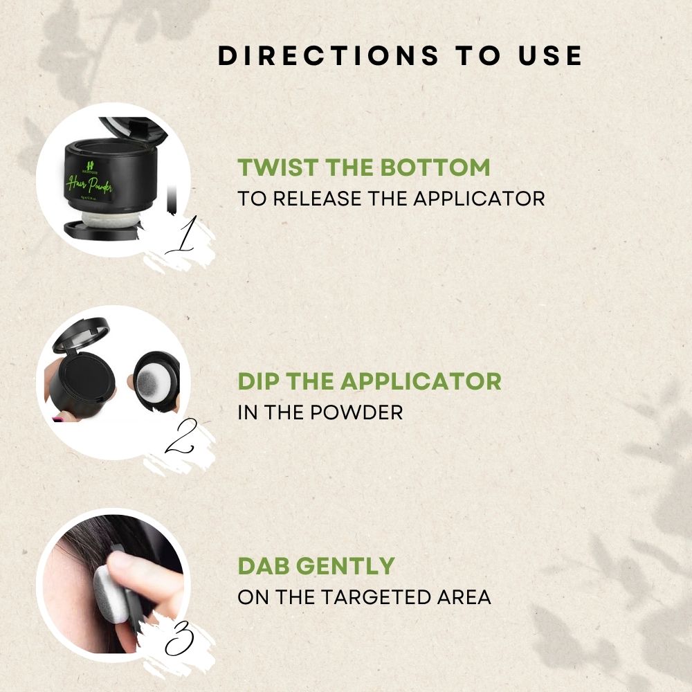 Samisha Cover Up Hair Powder - Black | Grocsy