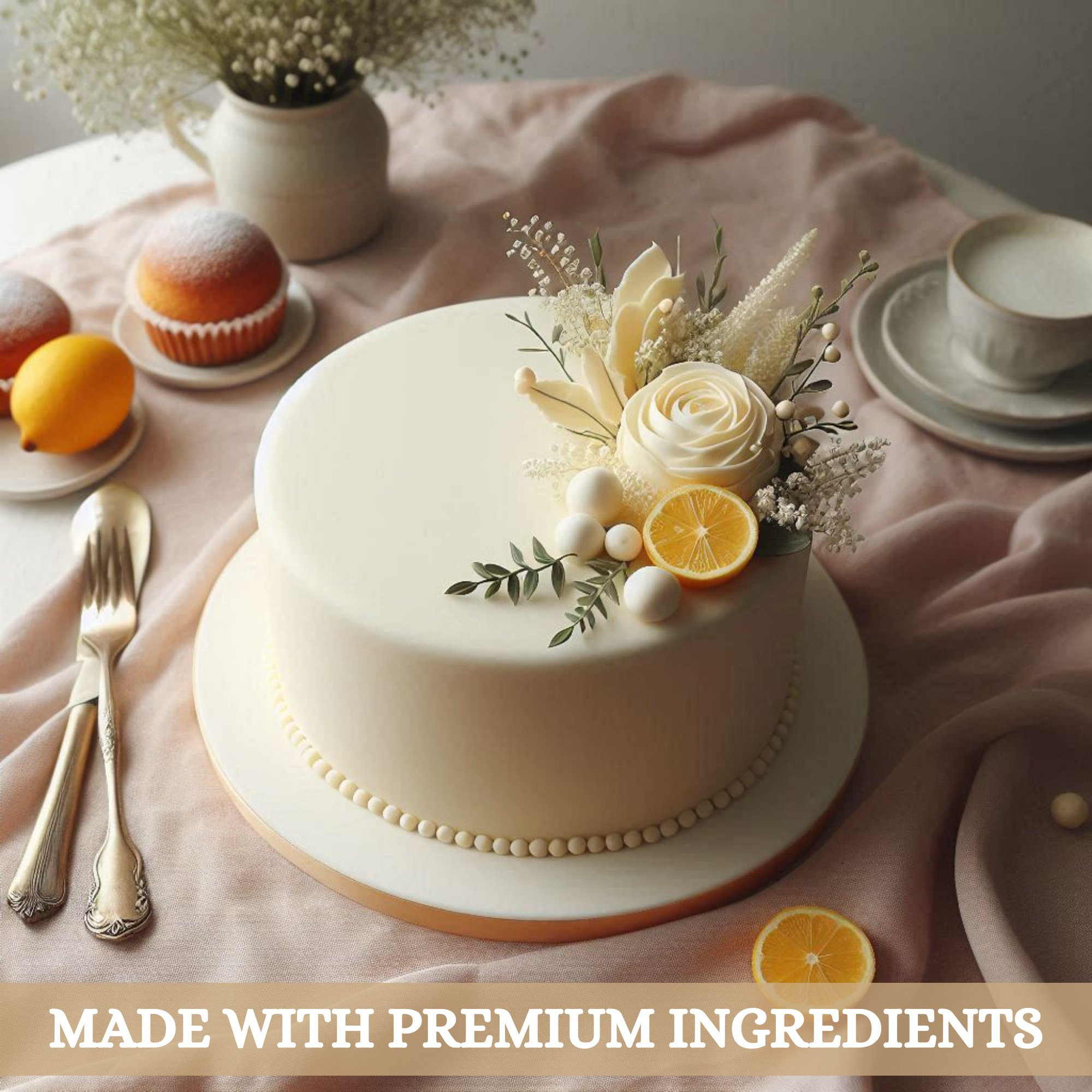 Confect Ivory Fondant | Edible Sugarpaste | Grocsy