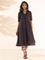 trueBrowns Cola Cotton Ikat Kurta Pant Set | Grocsy