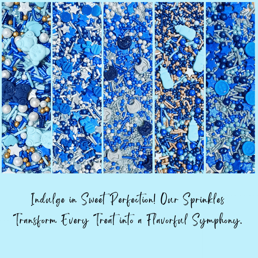 Confect Boys Baby Shower Sprinkles | Edible Sprinkles Assorted | Grocsy