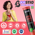 BOOSTIQ Apple Cider Vinegar Effervescent Tablets - Watermelon Flavour | Grocsy