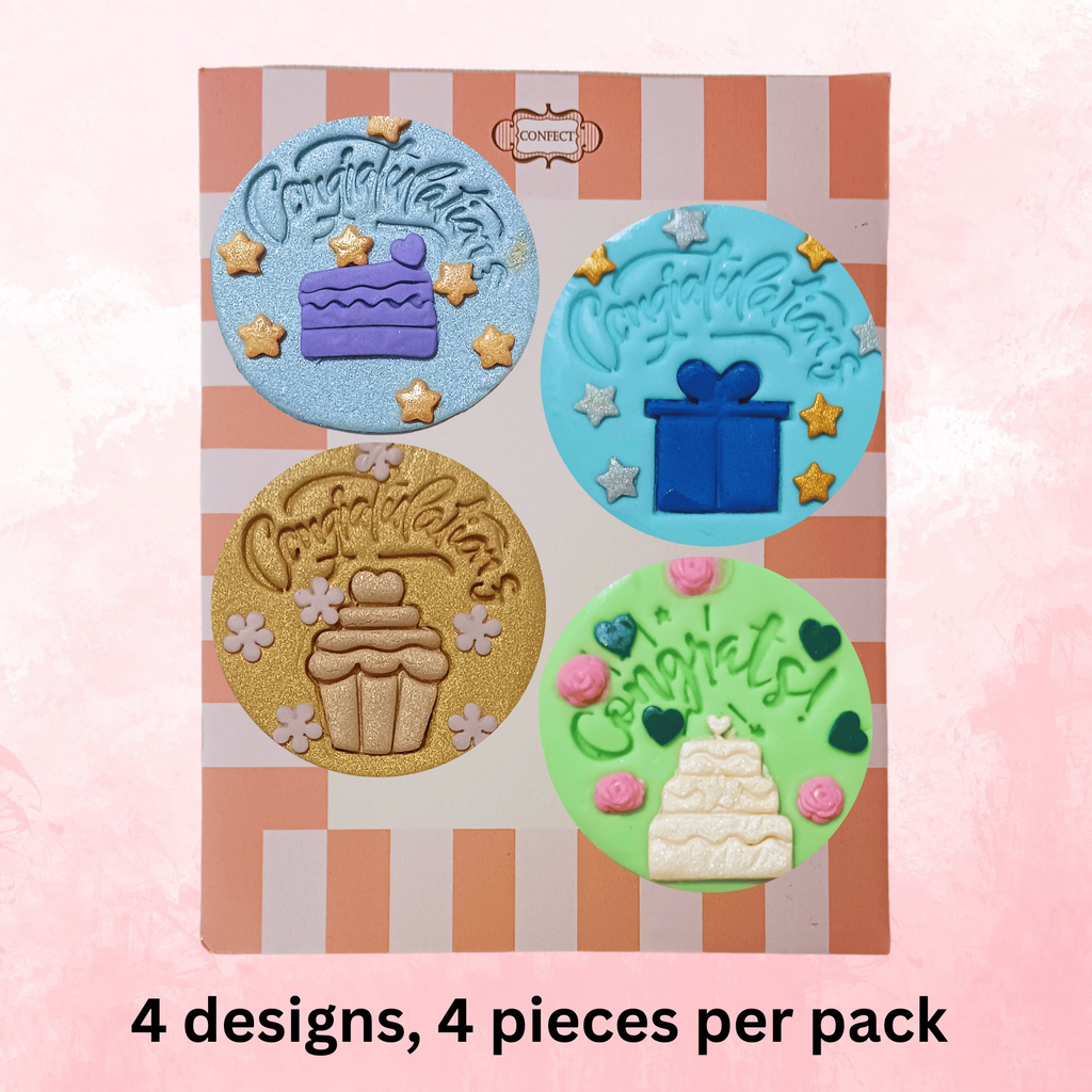 Confect Congrats & Congratulations | Edible Celebration Topper | Grocsy