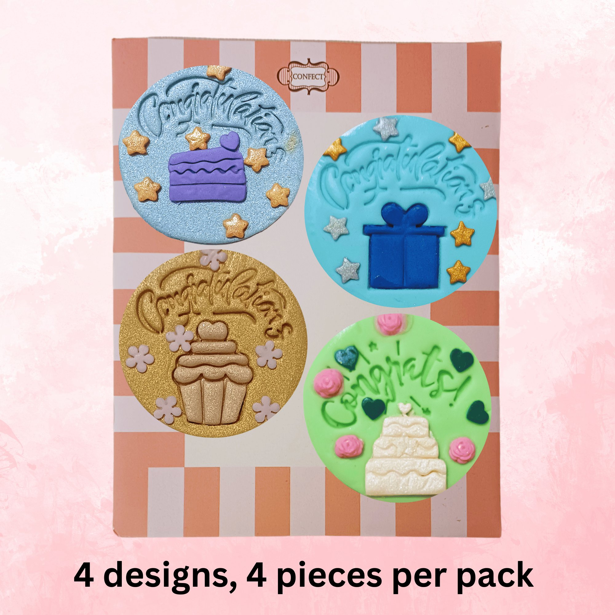 Confect Congrats & Congratulations | Edible Celebration Topper | Grocsy