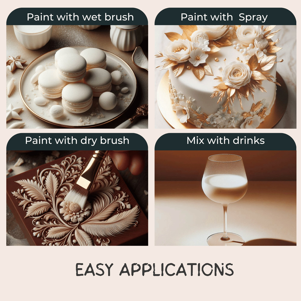 Confect Rock Crystal Gold | Edible Luster Dust | Grocsy