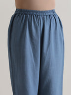 trueBrowns Light Blue Kurta Pant Set | Grocsy