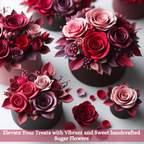 Confect Ombre- 2 | Edible Sugar Roses Topper | Grocsy