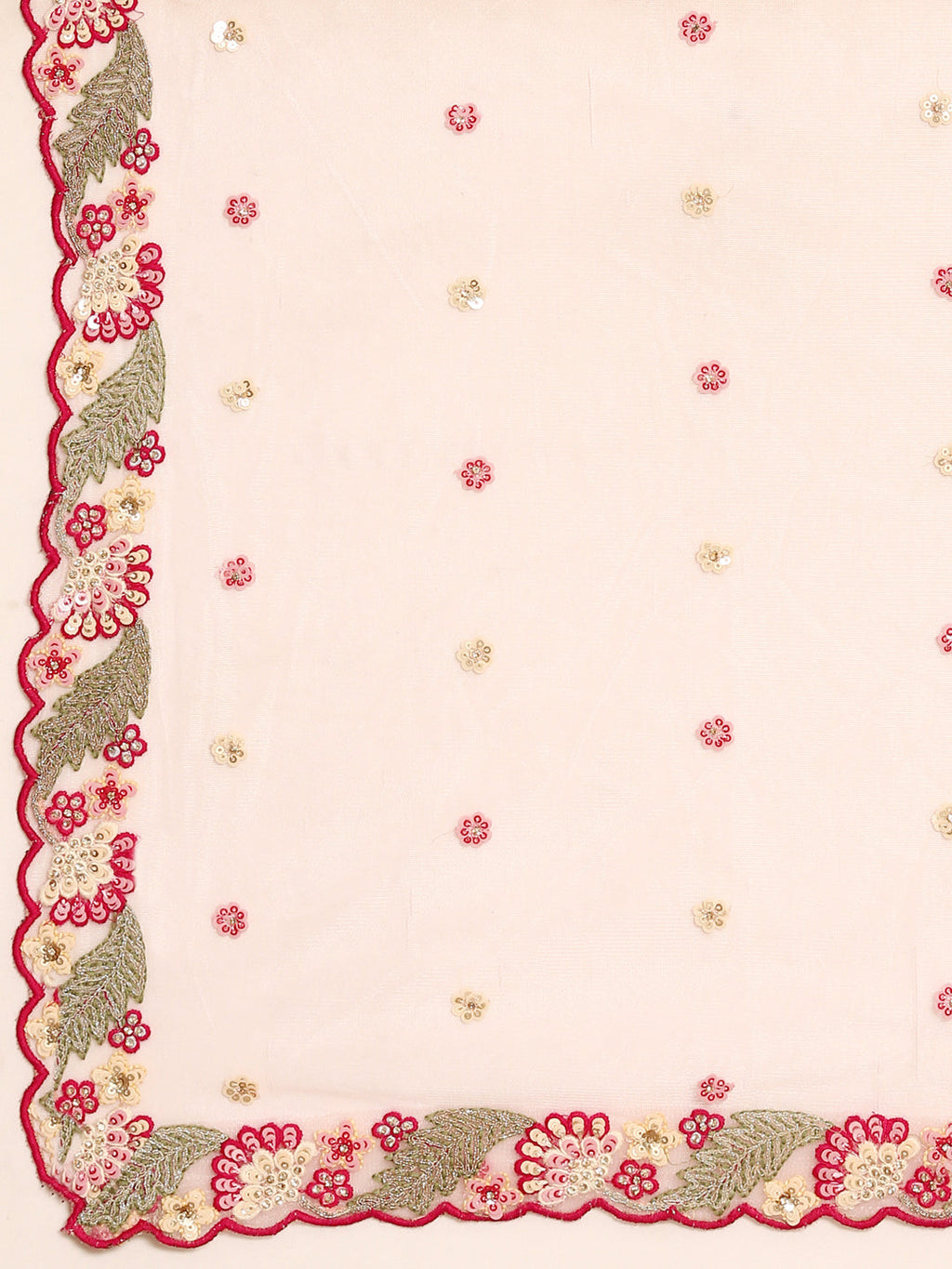 House of Panchhi Pink Organza Sequins And Zarkan Embroidery Lehenga Choli & Dupatta | Grocsy