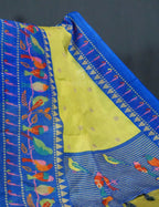 Parrot Green Colored with Buttes Semi Silk Kota Saree By Gayathri Reddy Designer Studio | Grocsy