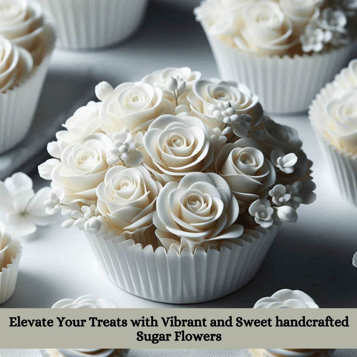 Confect White | Edible Sugar Flowers | Grocsy