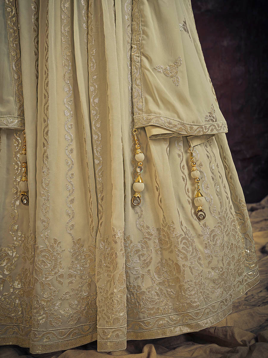 Myra Pista Real Georgette Designer Gown Style Suit | Grocsy