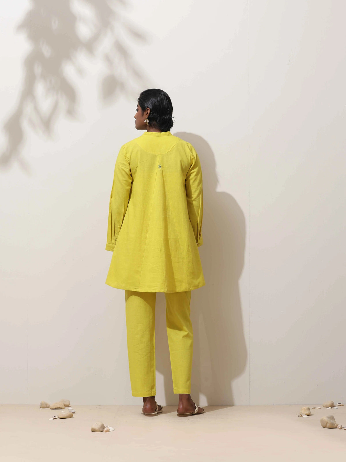 trueBrowns Lime Cotton Linen Co-Ord Set | Grocsy