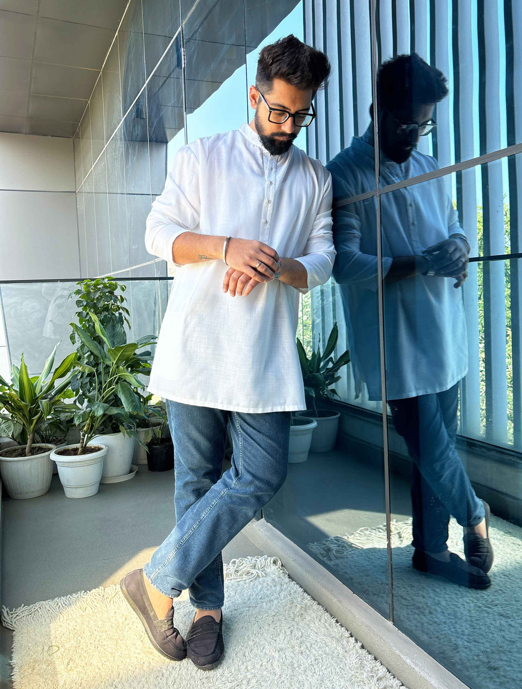 trueBrowns White Unisex Freesize Kurta | Grocsy