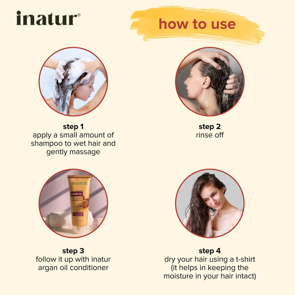 Inatur Moroccan Argan Oil Nutri-Hydrant Shampoo | Grocsy
