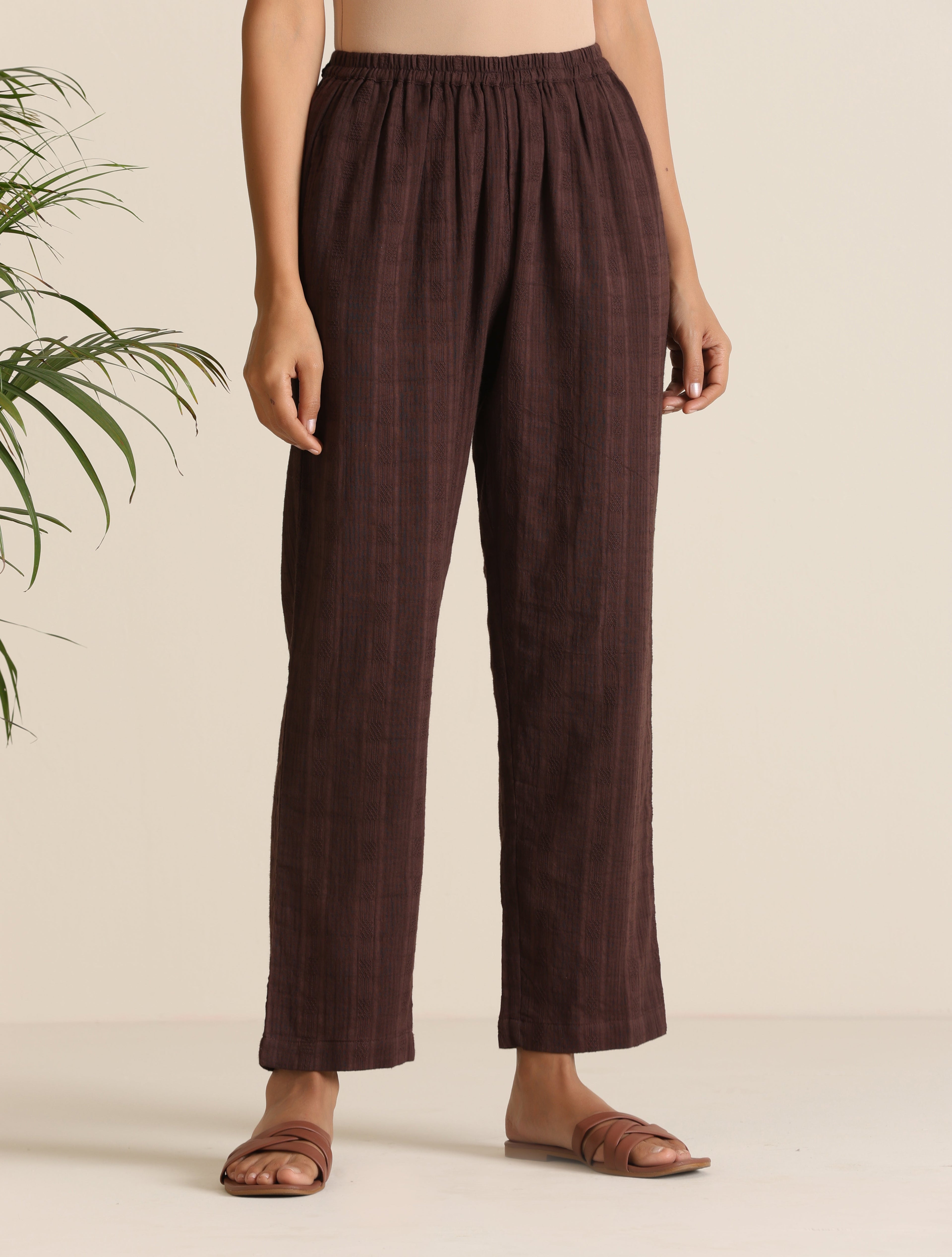 trueBrowns Cola Cotton Dobby Relaxed Co-ord Set | Grocsy