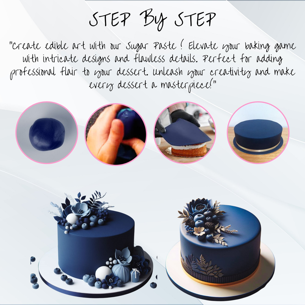 Confect Nightsky Navy Fondant | Edible Sugarpaste | Grocsy