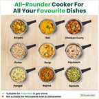 The Indus Valley RapidCuk Tri-ply Stainless Steel Pressure Cooker, Premium Quality, 3 Layer Thick Body, Heavy Bottom, 100% Safe, ISI Certified, Induction & Gas, 2/3/5L | Grocsy