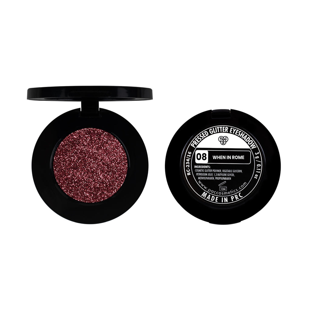 PAC Studio Pressed Glitter Eyeshadow - 08 When In Rome | Grocsy