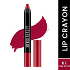 Swiss Beauty Matte Long Lasting Stay Maxx Lip Crayon Lipstick Matte Finish - Pink Rose | Grocsy