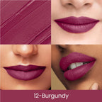 Swiss Beauty Matte Long Lasting Stay Maxx Lip Crayon Lipstick Matte Finish - Burgundy | Grocsy