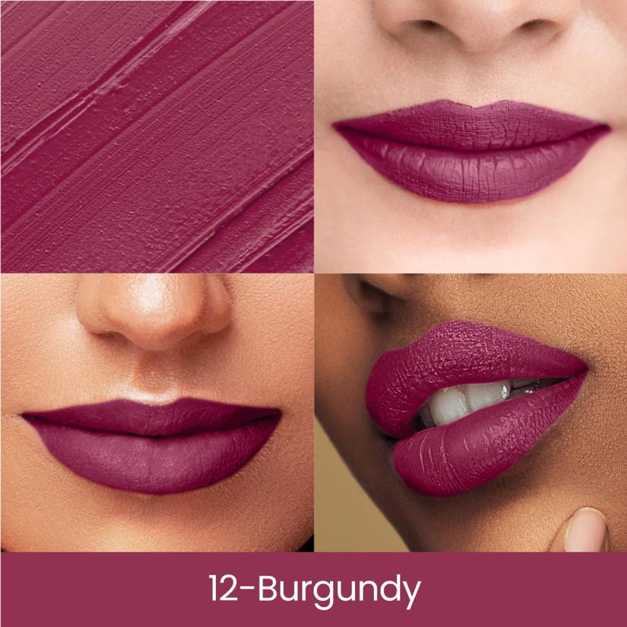 Swiss Beauty Matte Long Lasting Stay Maxx Lip Crayon Lipstick Matte Finish - Burgundy | Grocsy