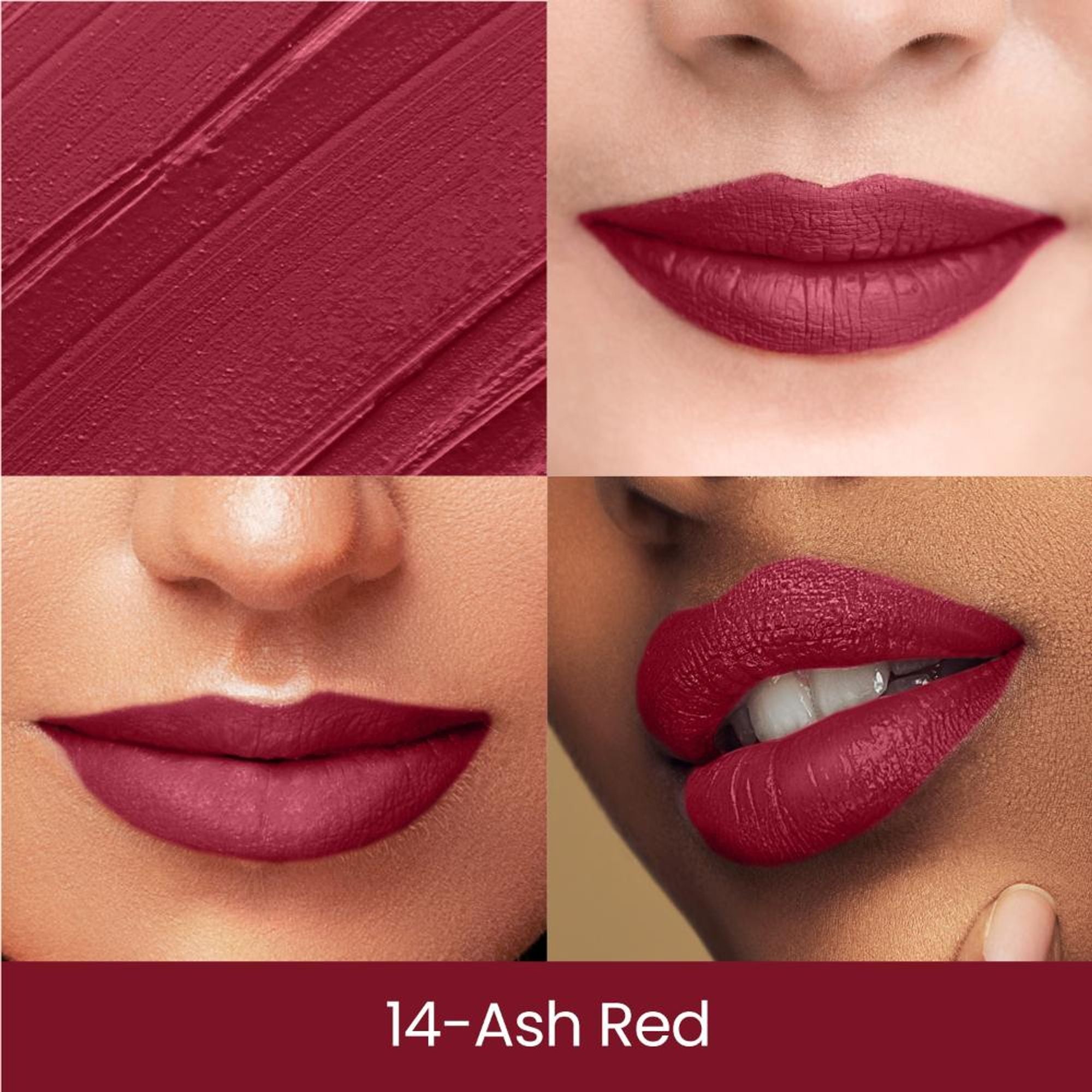 Swiss Beauty Matte Long Lasting Stay Maxx Lip Crayon Lipstick Matte Finish - Ash Red | Grocsy