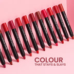 Swiss Beauty Matte Long Lasting Stay Maxx Lip Crayon Lipstick Matte Finish - Ash Red | Grocsy