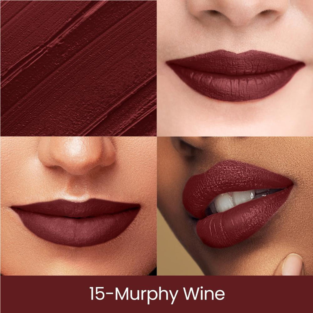 Swiss Beauty Matte Long Lasting Stay Maxx Lip Crayon Lipstick Matte Finish - Murphy Wine | Grocsy