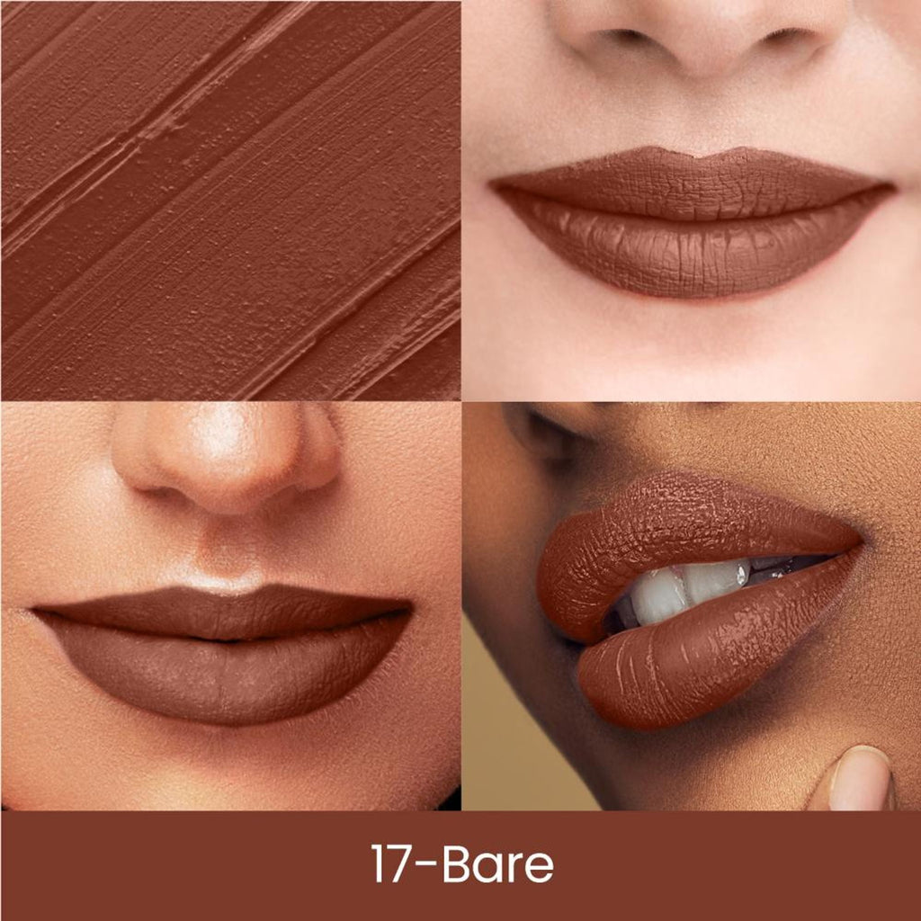 Swiss Beauty Matte Long Lasting Stay Maxx Lip Crayon Lipstick Matte Finish - Bare | Grocsy