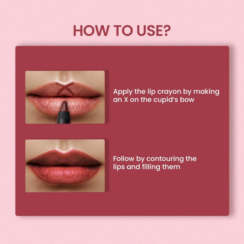 Swiss Beauty Matte Long Lasting Stay Maxx Lip Crayon Lipstick Matte Finish - Bare | Grocsy