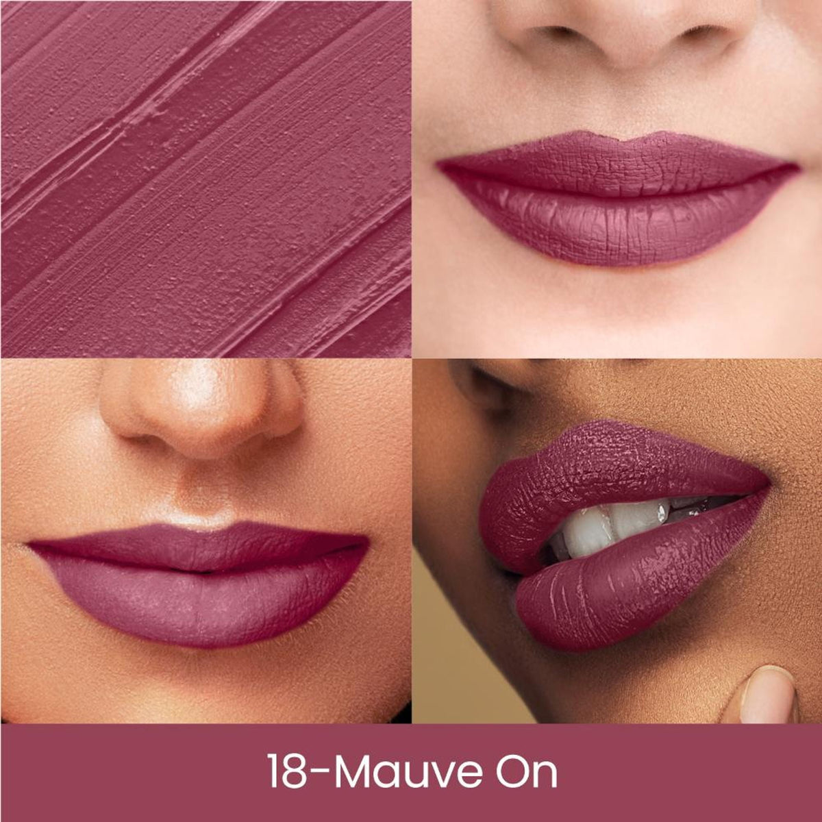 Swiss Beauty Matte Long Lasting Stay Maxx Lip Crayon Lipstick Matte Finish - Mauve On | Grocsy