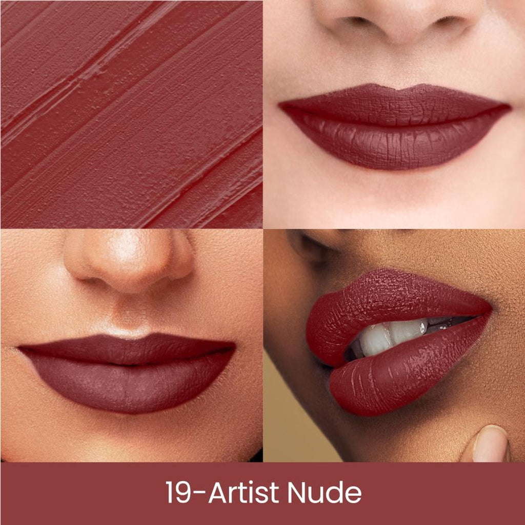 Swiss Beauty Matte Long Lasting Stay Maxx Lip Crayon Lipstick Matte Finish - Artist Nude | Grocsy