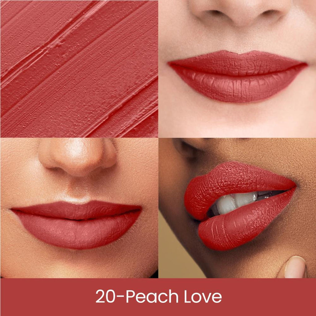 Swiss Beauty Matte Long Lasting Stay Maxx Lip Crayon Lipstick Matte Finish - Peach Love | Grocsy