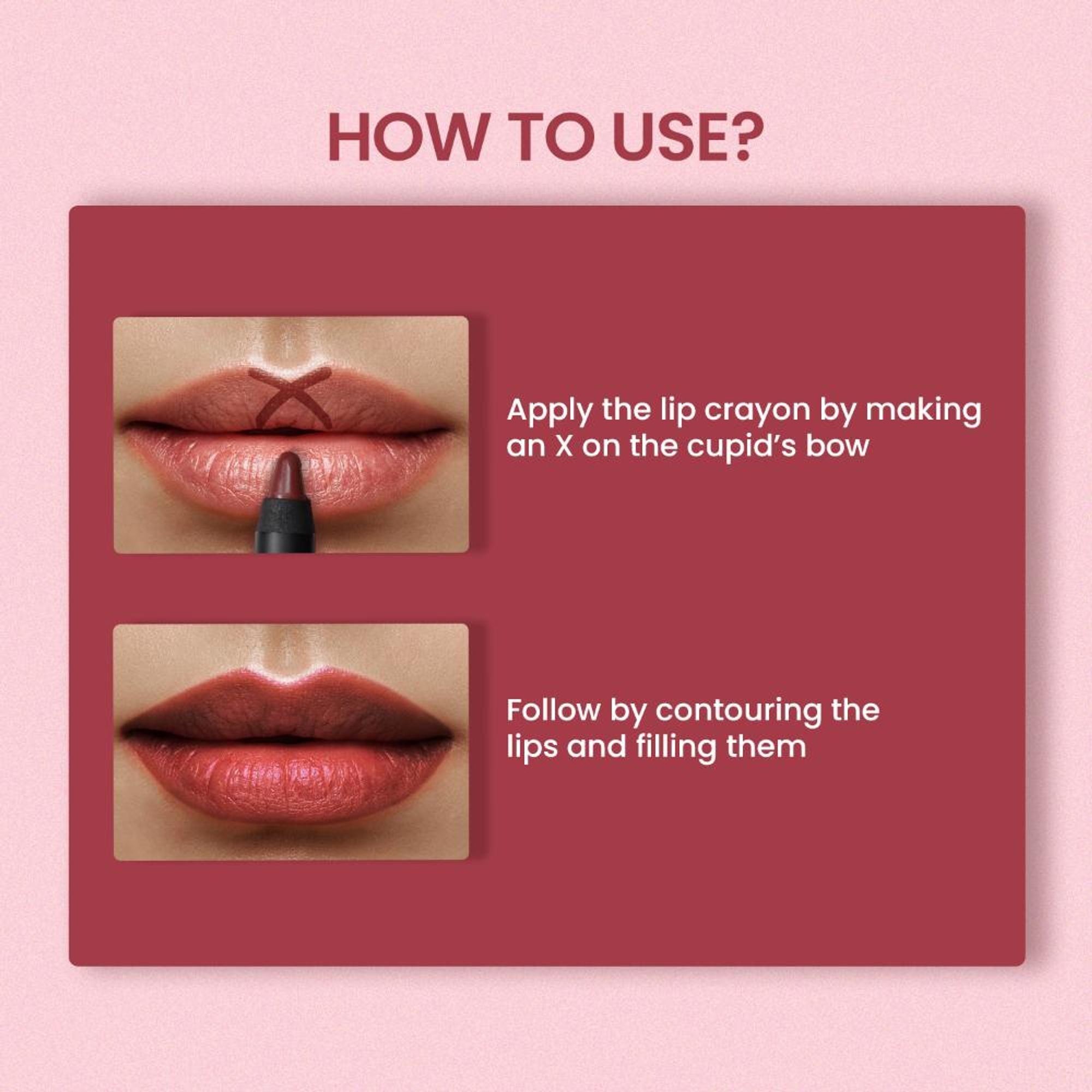 Swiss Beauty Matte Long Lasting Stay Maxx Lip Crayon Lipstick Matte Finish - Brownie Point | Grocsy