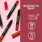 Swiss Beauty Matte Long Lasting Stay Maxx Lip Crayon Lipstick Matte Finish - Chocobar | Grocsy