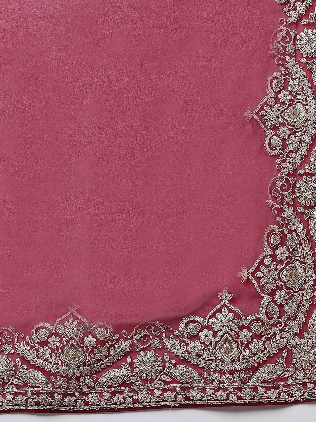kasee Embroidered Poly Georgette Saree | Grocsy