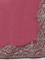 kasee Embroidered Poly Georgette Saree | Grocsy