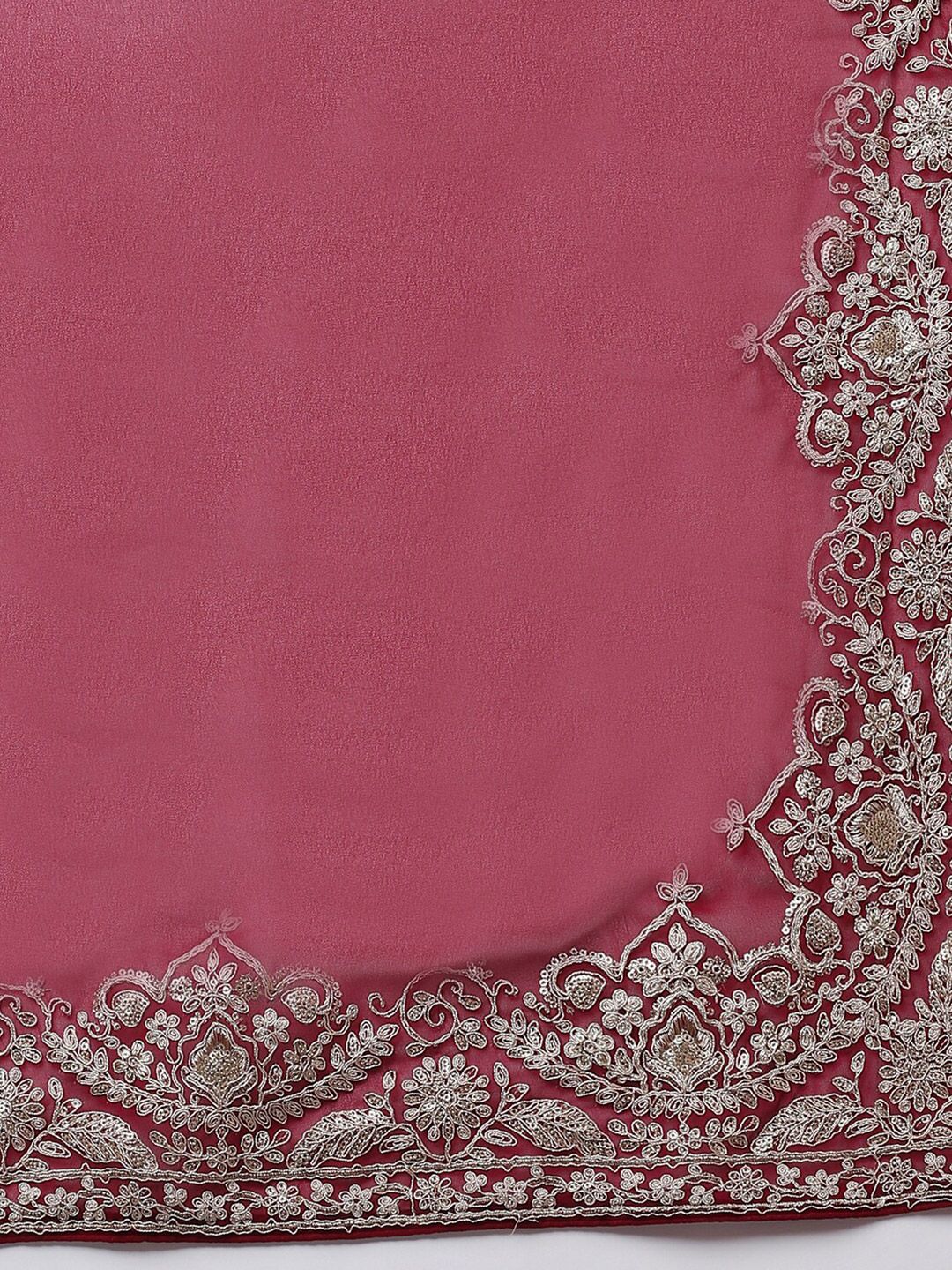 kasee Embroidered Poly Georgette Saree | Grocsy