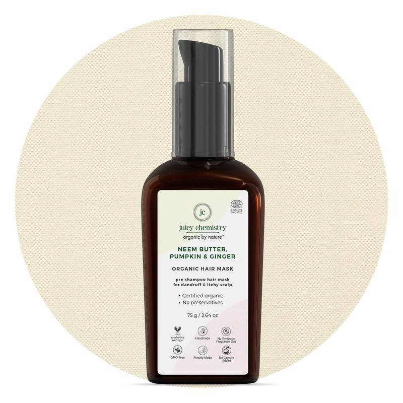 Juicy Chemistry Neem Butter, Pumpkin & Ginger Hair Mask | Grocsy