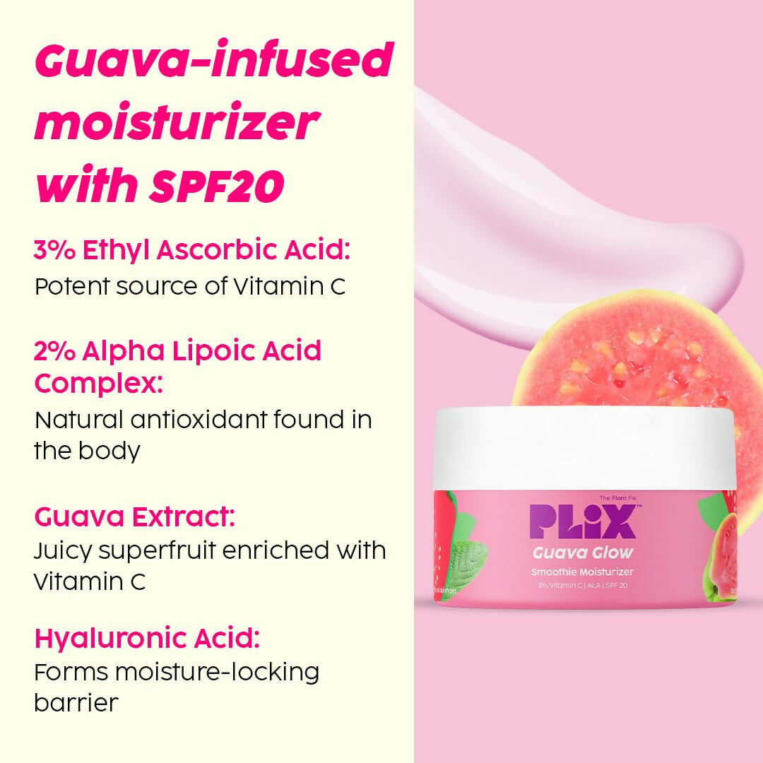 PLIX The Plant Fix 24k Guava Gold Lightweight Face Serum and Moisturizer Combo | Grocsy