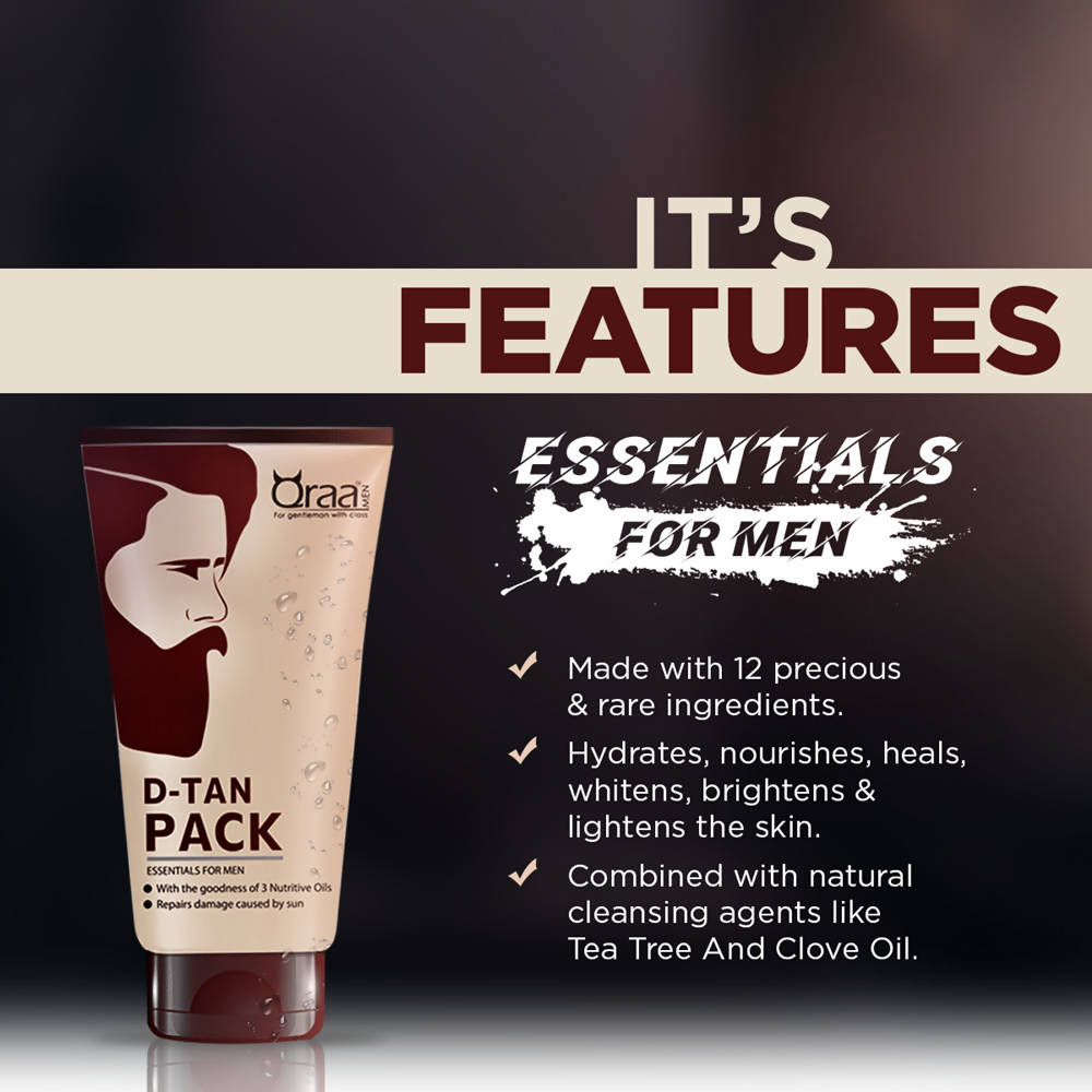 Qraa Men De-Tan Pack for Men | Grocsy
