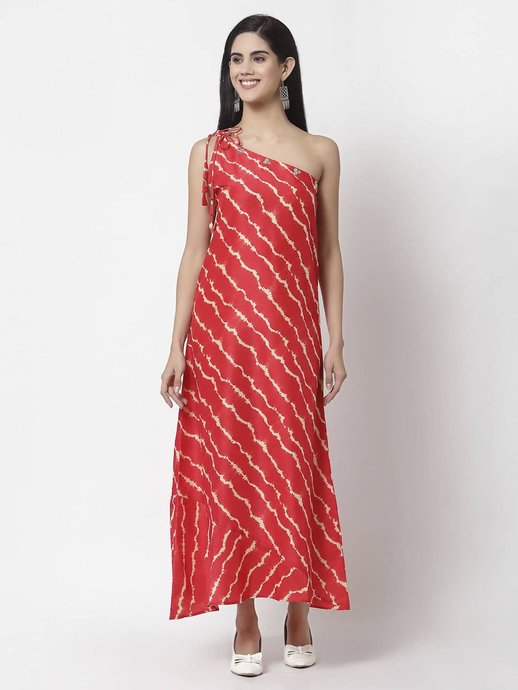Myshka Women's Silk Blend Printed Sleeveless Dress | Grocsy
