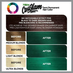 Nisha Cosglam Semi Permanent Hair Color 41 Crazy Green | Grocsy