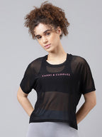 MKH Typography Printed Relaxed Fit Sheer Dri-FIT T-shirt | Grocsy