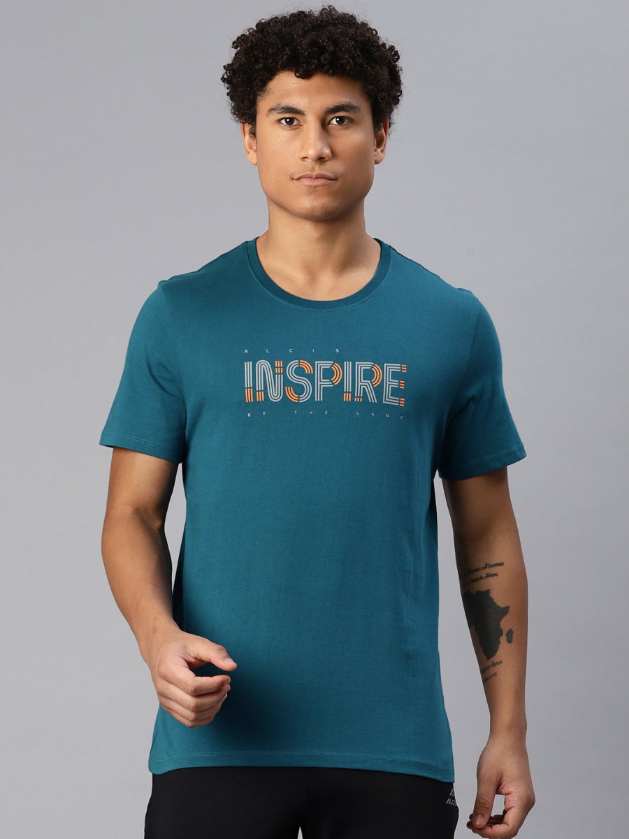 Alcis Men Typography Printed T-shirt | Grocsy